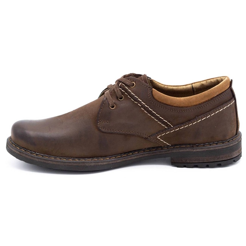Olivier Zapatos casual de hombre 298GT marrón 1