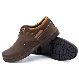 Olivier Zapatos casual de hombre 298GT marrón 3