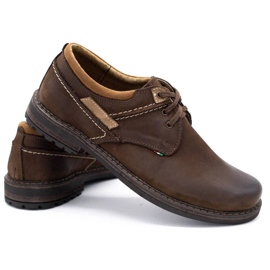 Olivier Zapatos casual de hombre 298GT marrón 4