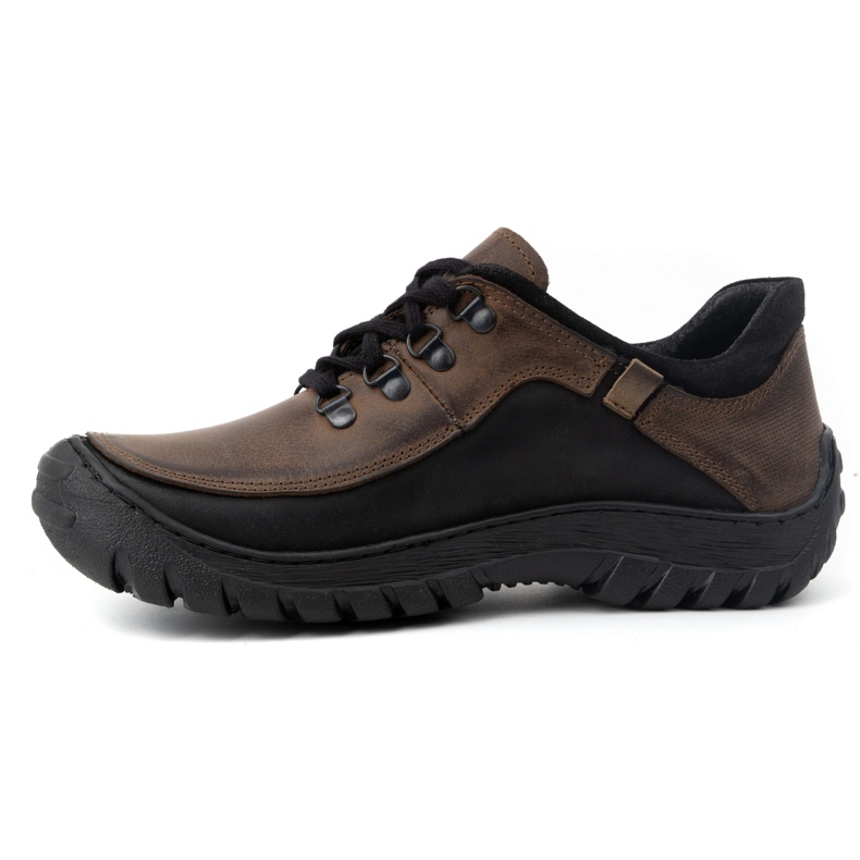 KOMODO Zapatos trekking hombre piel 917K marrón 1