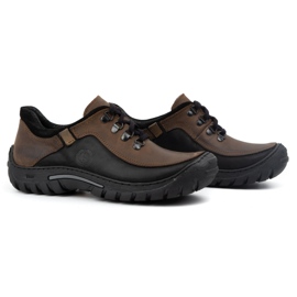 KOMODO Zapatos trekking hombre piel 917K marrón 3