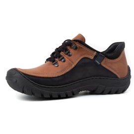 KOMODO Zapatos trekking hombre piel 917K ladrillo multicolor 1