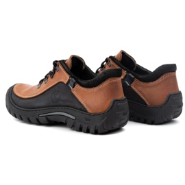 KOMODO Zapatos trekking hombre piel 917K ladrillo multicolor 5