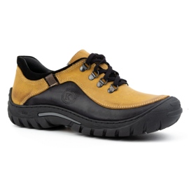 KOMODO Zapatos trekking hombre piel 917K amarillo 2