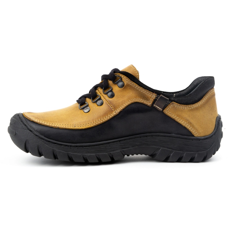 KOMODO Zapatos trekking hombre piel 917K amarillo 1