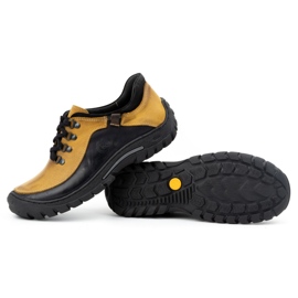 KOMODO Zapatos trekking hombre piel 917K amarillo 4