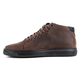 Polbut Zapatos piel hombre 2110sw marrón oscuro 1