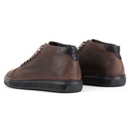 Polbut Zapatos piel hombre 2110sw marrón oscuro 5