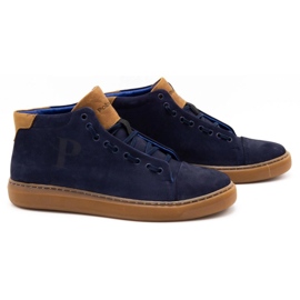Polbut Zapato piel hombre 2110 azul marino 2