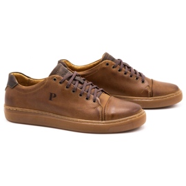 Polbut Zapato piel hombre 2109 camel marrón 2