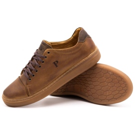 Polbut Zapato piel hombre 2109 camel marrón 3