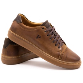 Polbut Zapato piel hombre 2109 camel marrón 4