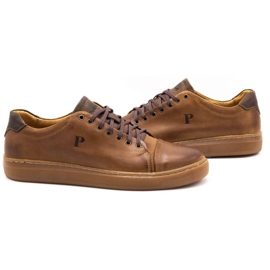 Polbut Zapato piel hombre 2109 camel marrón 5