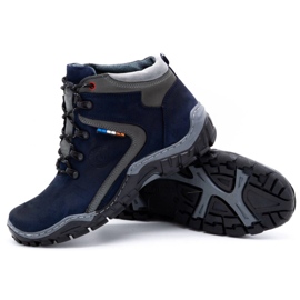 Olivier Zapatos de invierno para hombre 129 Azul marino 3