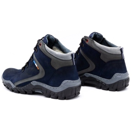 Olivier Zapatos de invierno para hombre 129 Azul marino 5