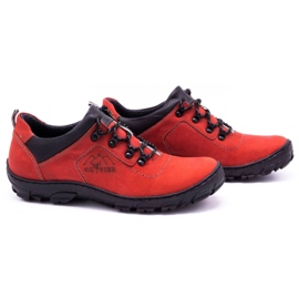 Olivier Zapatos de trekking hombre 7109 rojo 2