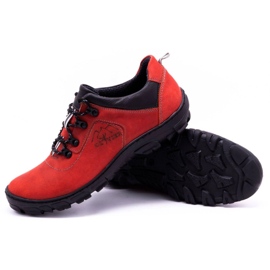 Olivier Zapatos de trekking hombre 7109 rojo 3