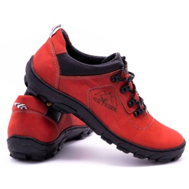 Olivier Zapatos de trekking hombre 7109 rojo 4