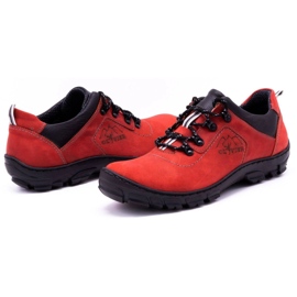 Olivier Zapatos de trekking hombre 7109 rojo 6