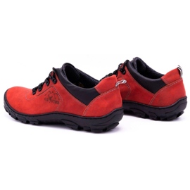 Olivier Zapatos de trekking hombre 7109 rojo 7