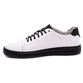 Polbut Zapato piel hombre 2109 blanco con negro 1 Polbut Zapato piel hombre 2109 blanco con negro 1
