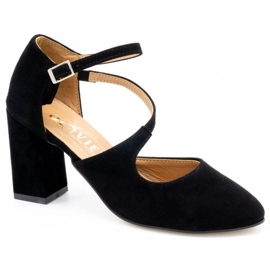 Olivier Salón mujer piel en el poste 2211 negro nubuck 2