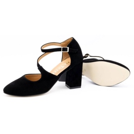 Olivier Salón mujer piel en el poste 2211 negro nubuck 4