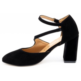Olivier Salón mujer piel en el poste 2211 negro nubuck 1
