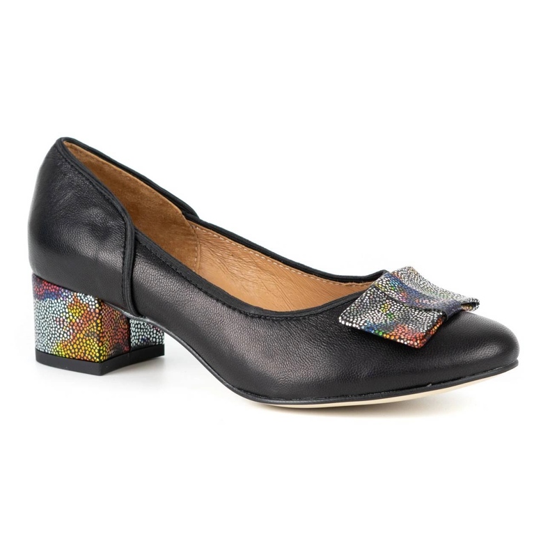 Olivier Zapatos para mujer piel tacones altos 2261 negro 1