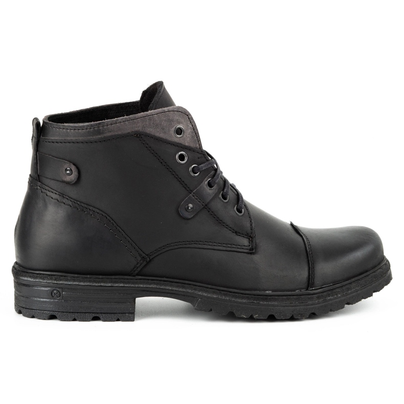 Polbut Zapatos de invierno para hombre negros C15F 1