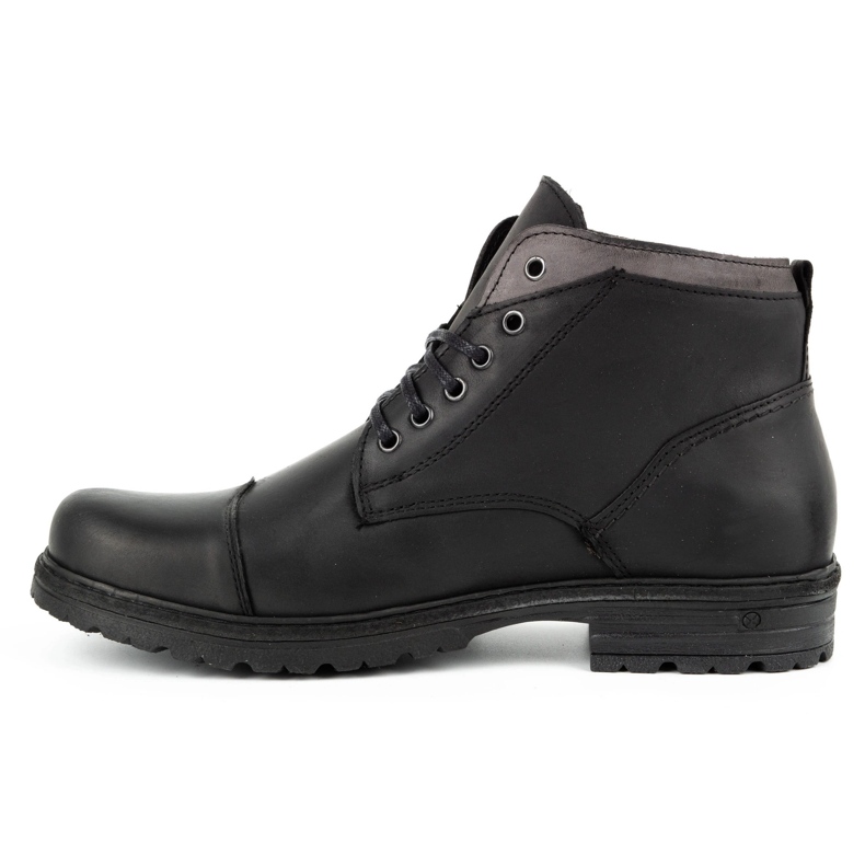 Polbut Zapatos de invierno para hombre negros C15F 2
