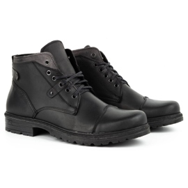 Polbut Zapatos de invierno para hombre negros C15F 4