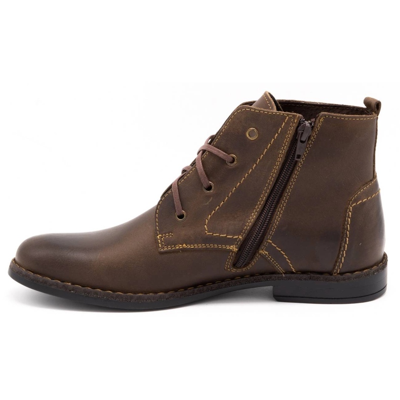 Polbut Zapatos de invierno para hombre C20F marrón oscuro 2