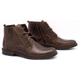 Polbut Zapatos de invierno para hombre C20F marrón oscuro 3