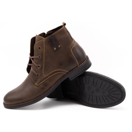 Polbut Zapatos de invierno para hombre C20F marrón oscuro 4