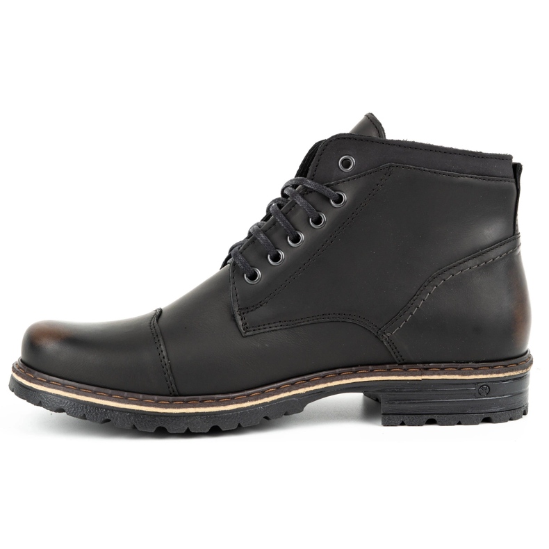 Polbut Zapatos de invierno para hombre C15F kabir marrón negro 2