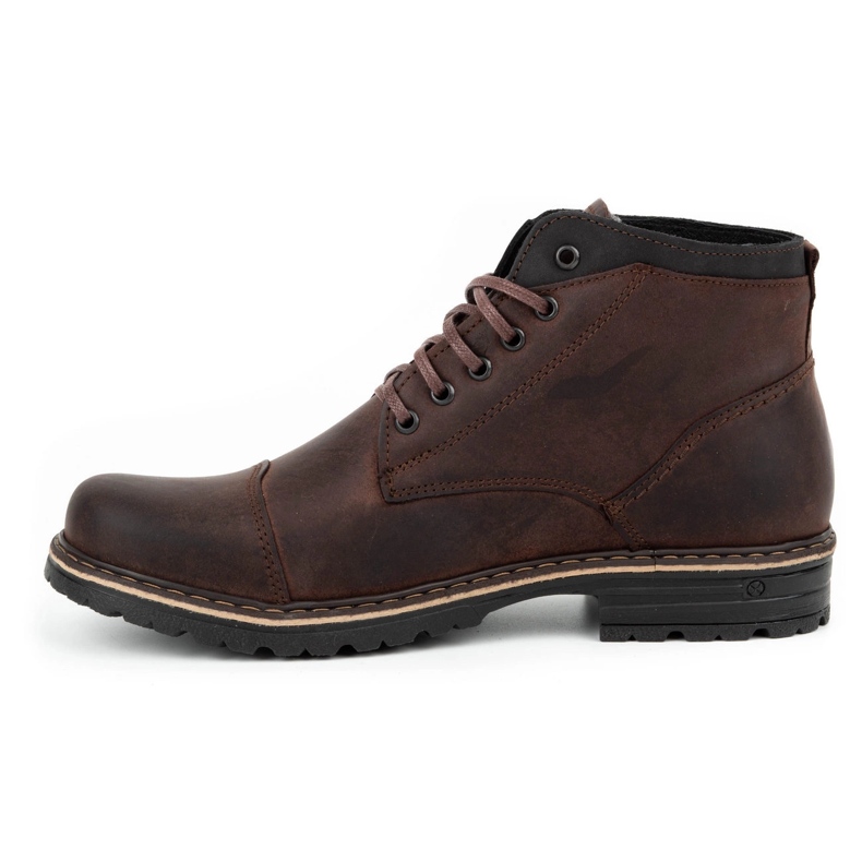 Polbut Zapatos de invierno para hombre C15F marrón oscuro 2