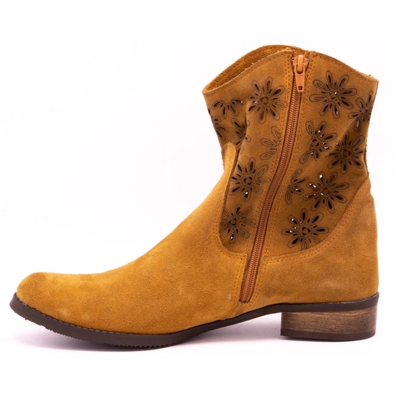 Olivier Cómodas botas caladas rojas Janet naranja 1 Olivier Cómodas botas caladas rojas Janet naranja 1