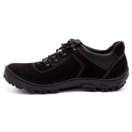 Olivier Zapatos trekking hombre 7109 negro nubuck 1
