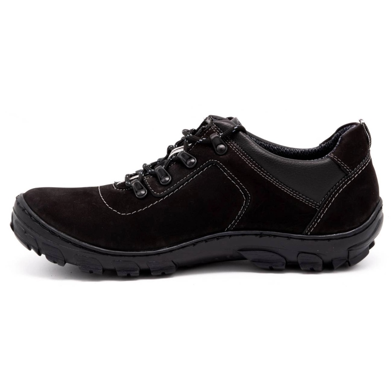 Olivier Zapatos trekking hombre 7109 negro nubuck 1