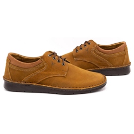 Olivier Zapato casual hombre piel 7095 rojo multicolor naranja 5