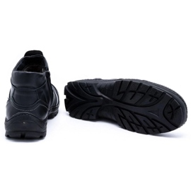 Olivier Botas de piel de invierno para hombre 352MP negro 4