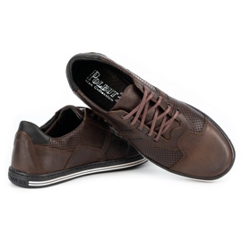 Polbut Zapato casual de hombre 1801P marrón oscuro 5