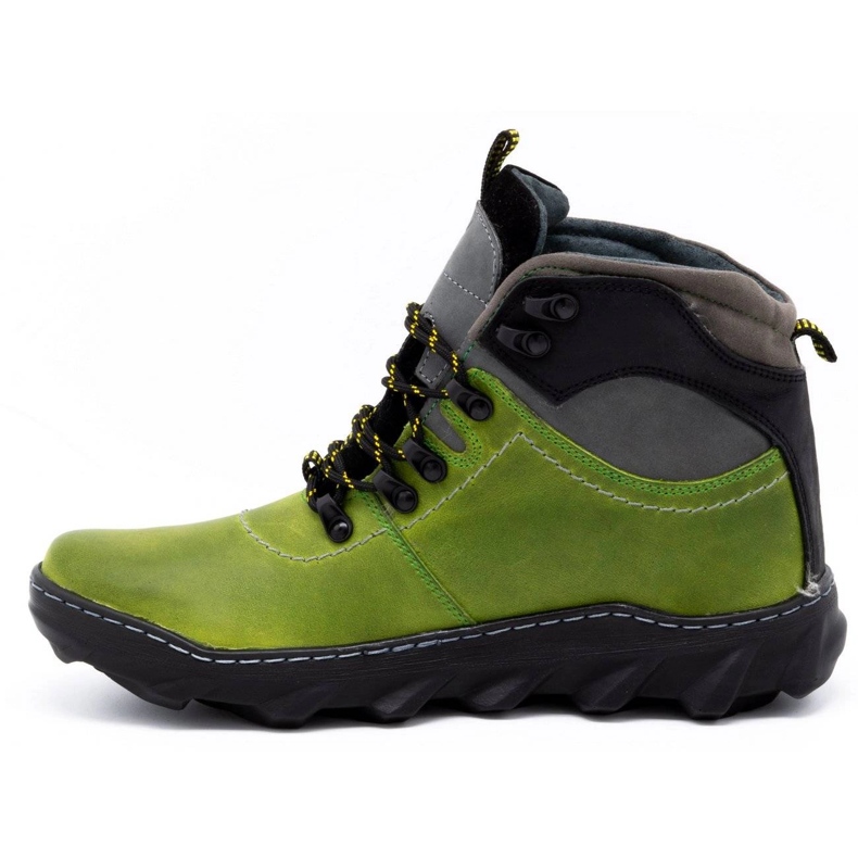 Olivier Botas de invierno para hombre en piel 150GT verde 1
