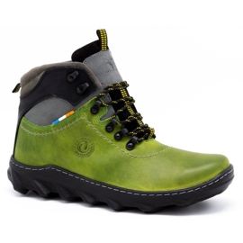 Olivier Botas de invierno para hombre en piel 150GT verde 2