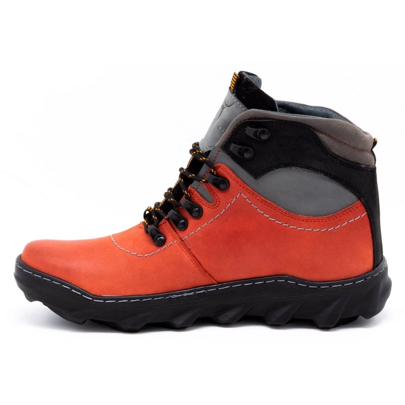 Olivier Botas de invierno para hombre en piel 150GT rojo 1