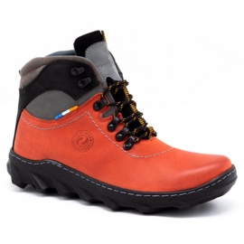 Olivier Botas de invierno para hombre en piel 150GT rojo 2