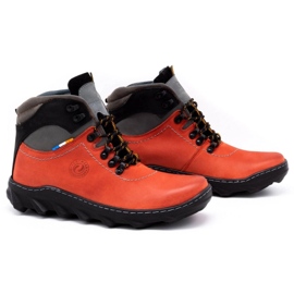 Olivier Botas de invierno para hombre en piel 150GT rojo 3