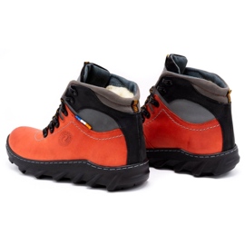 Olivier Botas de invierno para hombre en piel 150GT rojo 7