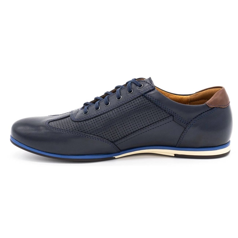 Kampol Zapato casual piel hombre 64/54 azul marino 1